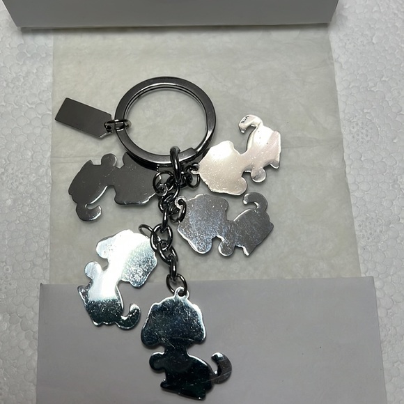 ๐บ NEW COACH KEY HOLDER PUPPY MULTICOLOR - Picture 3 of 3